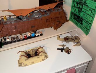 Lego 75397 Jabba's Sail Barge & 75396 Sarlacc Pit