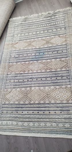 Moroccan Area Woven Carpet Width 57" Length 97"