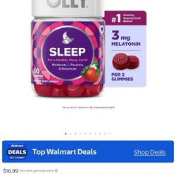 Olly Sleeping Vitamins Think It's Full Or Mostly Full Bottle 