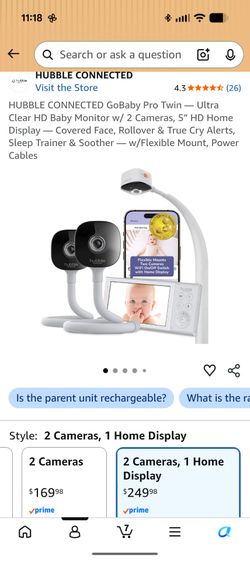 Baby Monitor with 2 cameras