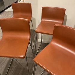 4x Bar stool, Coral Bar Stools