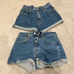 Bundle Abercrombie & Levi Denim Shorts