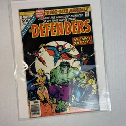 1976 The Defenders Vol 1 No 1 Marvel Comics in final battle