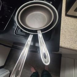 All-Clad D5  5-Ply 10 " and 8"  Non-Stick Fry