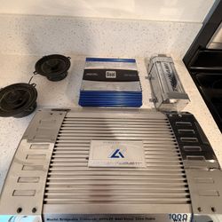 1000w Amp, 300w Amp, Capacitor, Speakers 