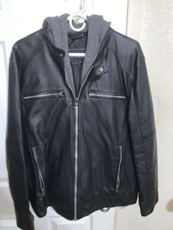 Guess Mens Leather Jacket $50