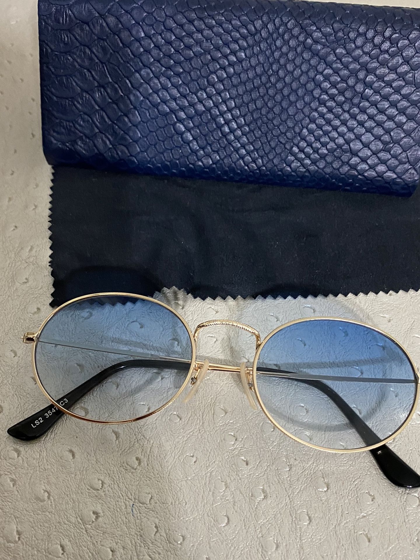 Sunglasses circulrco retro round blue light lenses unisex