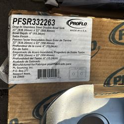 Drop In Double Bowl Sink PROFLOW