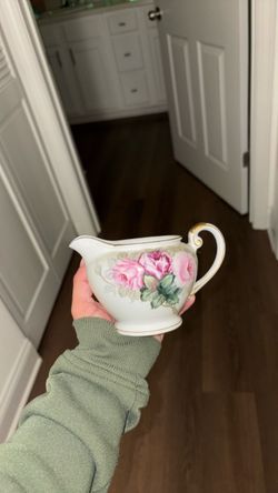 Rose Bouquet Bone China - Sugar And Creamer Set