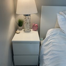 White BedSide Table 