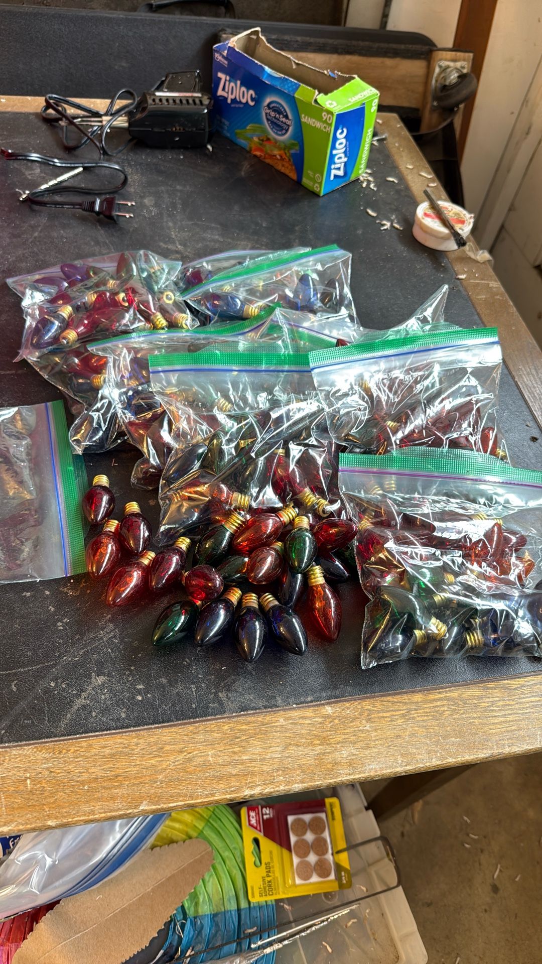 Multicolor Clear C7 Christmas Light Bulbs