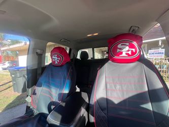 49ers one size headrest cover