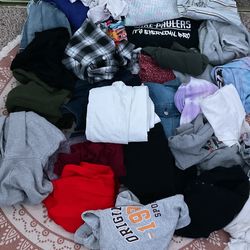 Girls Clothes(Sizes Range from 8-14)(mainly Jackets/hoodies)