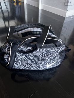 Nike Legend Club Print Carry All Duffel Bag-Black/Grey
