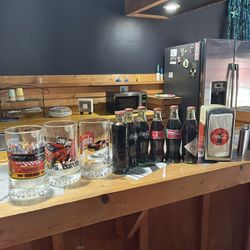 NASCAR Beer Mugs, Coca Cola Bottles Collection 