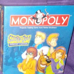 Brand New Parker Brothers Monopoly Scooby-Doo Collector's Edition 2002 Board Game 