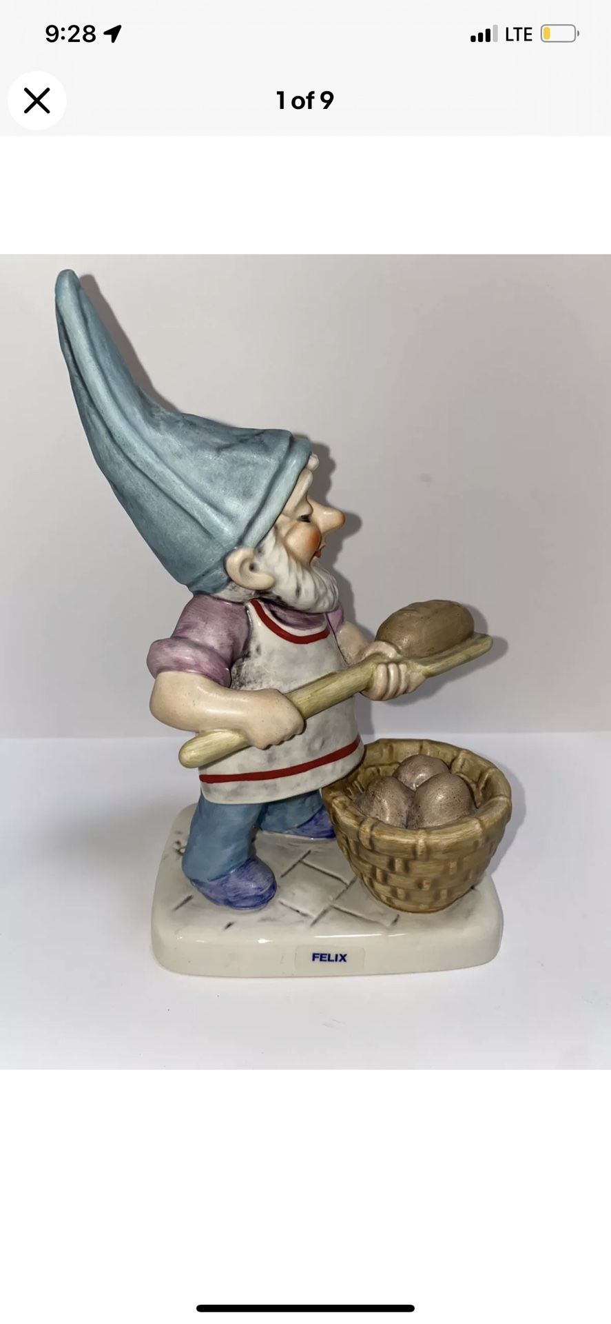 goebel co boy gnome felix the baker