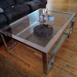 Large Glass Coffee Table 