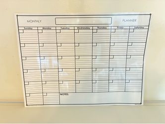 TWO Erasable Wall Calendars