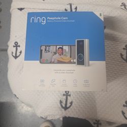 Ring Peep Hole Cam Battery Powered Video doorbell 