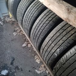 265 70 16 (4) used tires NO hidden fees FREE installation