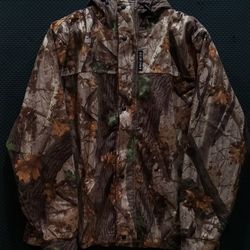 RIVERS WEST PIONEER WATERPROOF WINDPROOF RAINCOAT HUNTING JACKET WIDOW MAKER CAMO WMC L LARGE  RAIN COAT