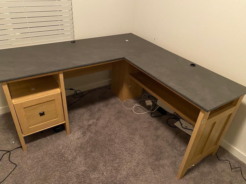 Office Desk L Shaped 5 Ft By 5 Ft