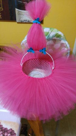 Trolls tutu easter basket