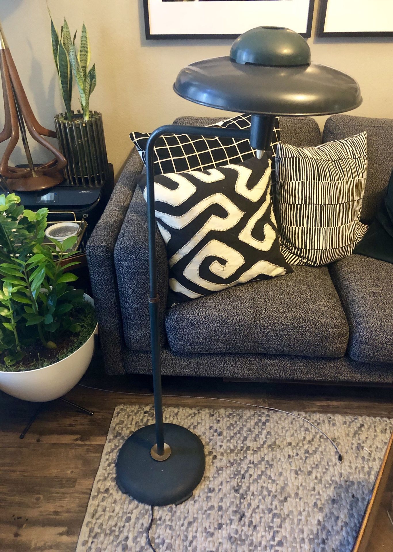 MCM Rex Cole UFO Saucer Dome Floor Lamp