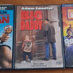 Adam Sandler 3 Movie Lot Comedy Big Daddy Longest Yard Don't Mess Zohan