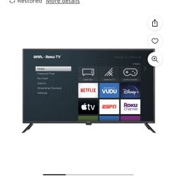 Onn 42″ Class FHD (1080P) Roku Smart LED TV (100018254) · 41.5″ screen