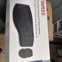 Ergonomic Wireless Keyboard & Mouse