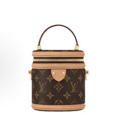 LOUIS VUITTON Cannes Detachable Shoulder Strap Zipper Opening and Closing Canvas Leather Fortune Bucket/Rice Bucket Bucket Bag Portable(218)18