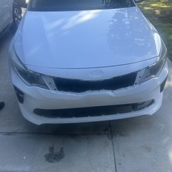 White Kia Optima Bumper Fits 2016-2018