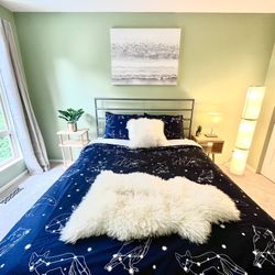 [Moving Sale] Queen Bed Frame And Mattress 