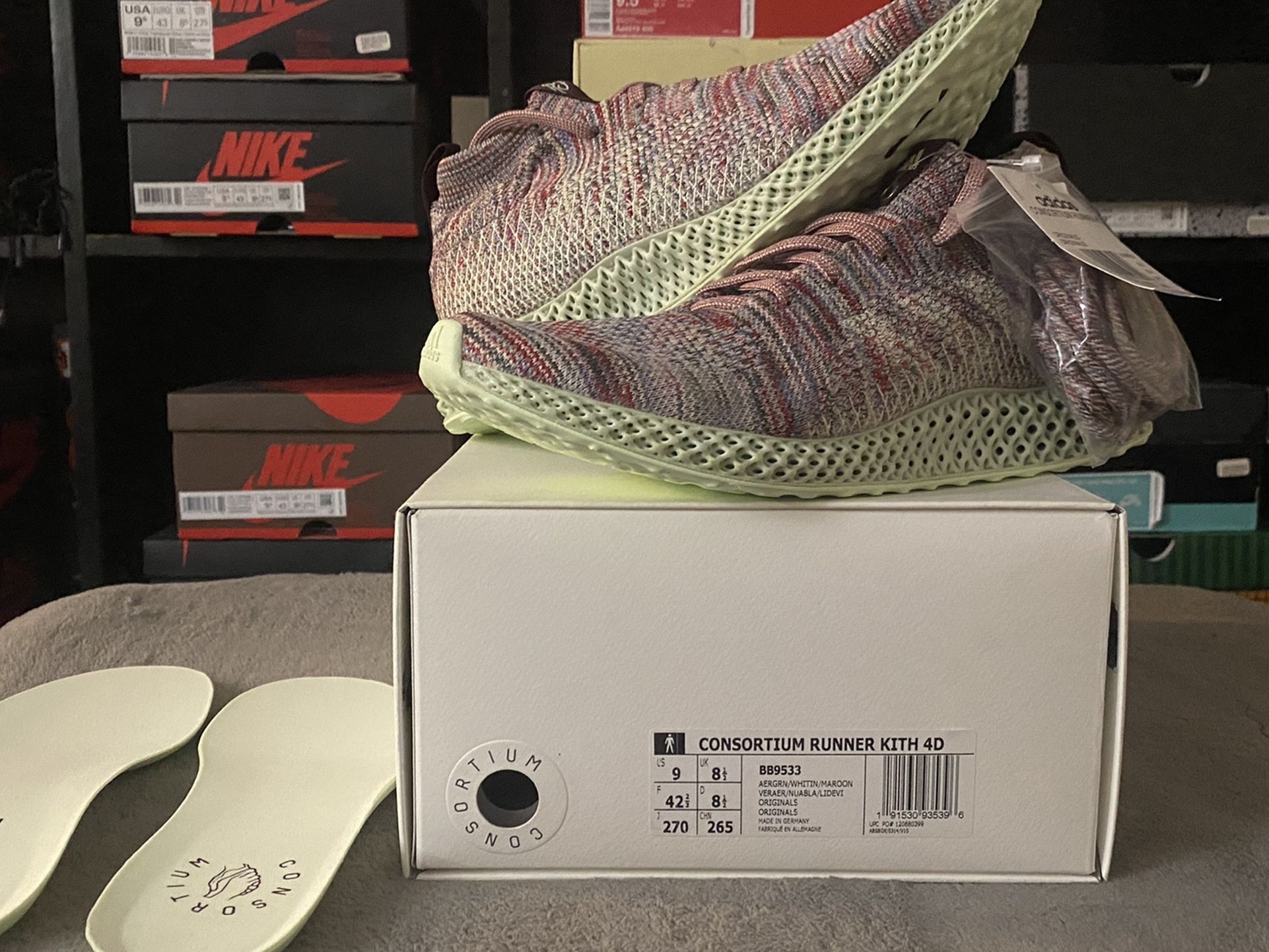 Consortium Runner Adidas 4d Kith Aspen Kith 4D Size DS OG ALL