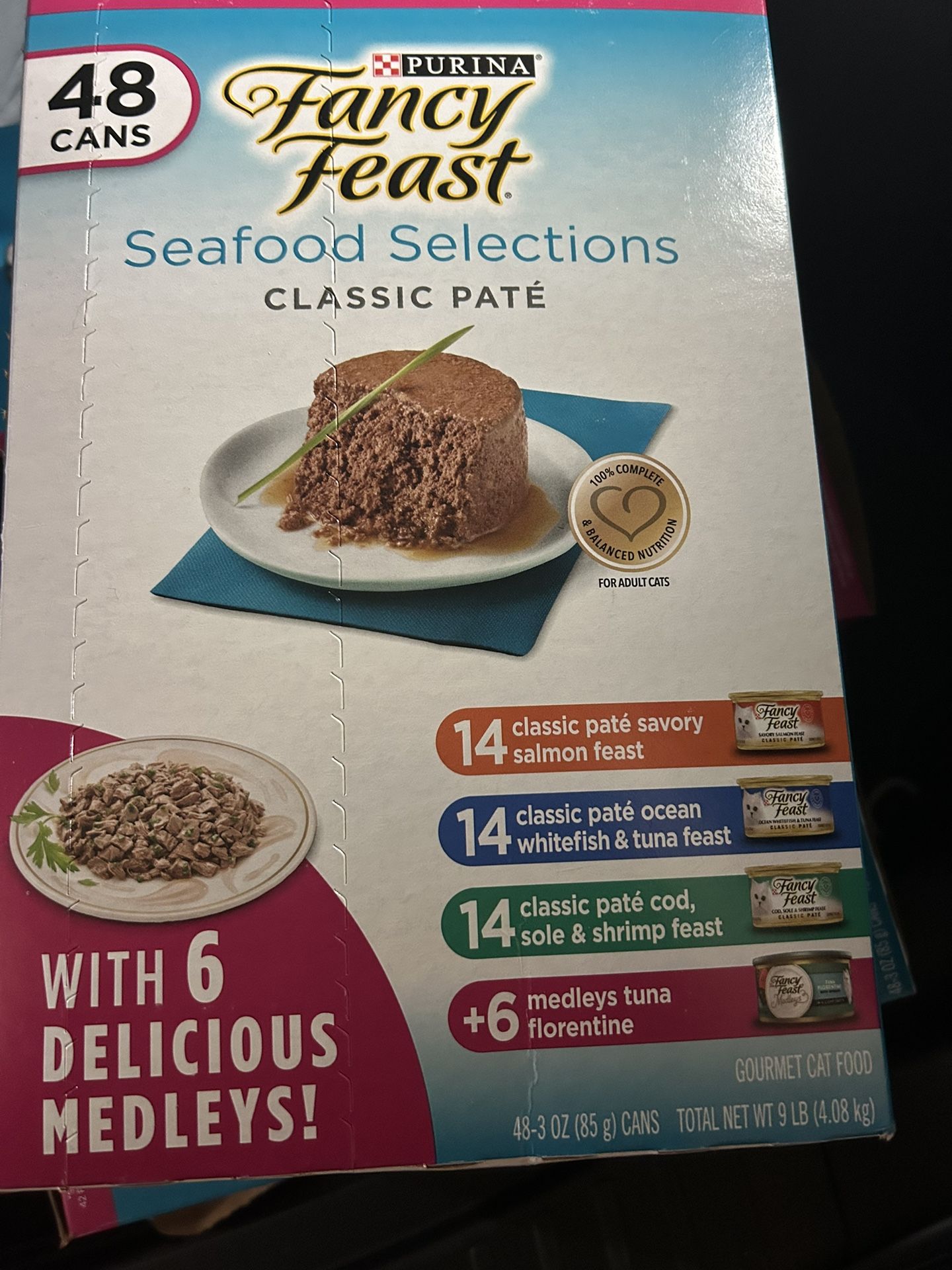 Purina Fancy Feast Variety Pack, Wet Cat Food, 48 ct., 3 oz., Choose Flavor