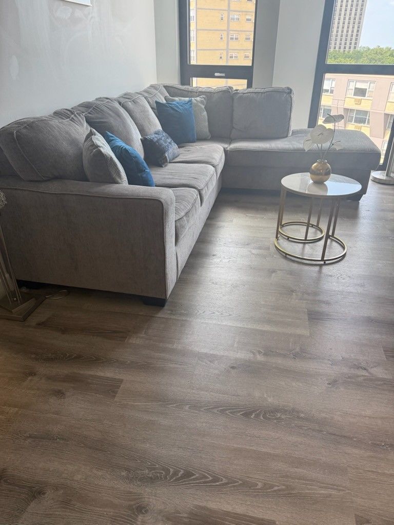 Sectional with Pillows