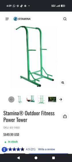 Stamina outdoor fitness power tower