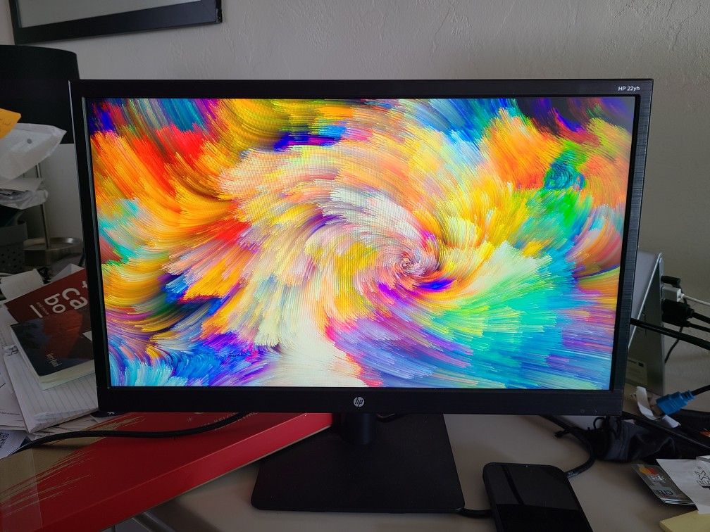 HP monitor, with HDMI cable, 22 inch, full high definition