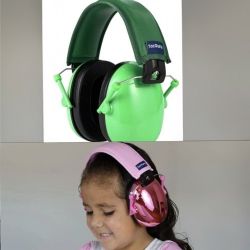 3 Kids Earmuffs Sound Protection, 1 Pink & 2 Green ($10 EACH)