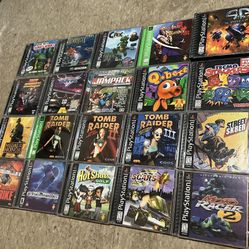 Sony PlayStation Vintage Video Game Lot Collection Games