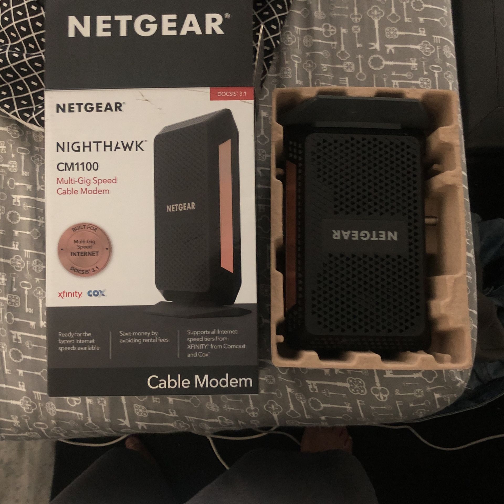 Netgear nighthawk CM 1100 multi gig speed cable modem