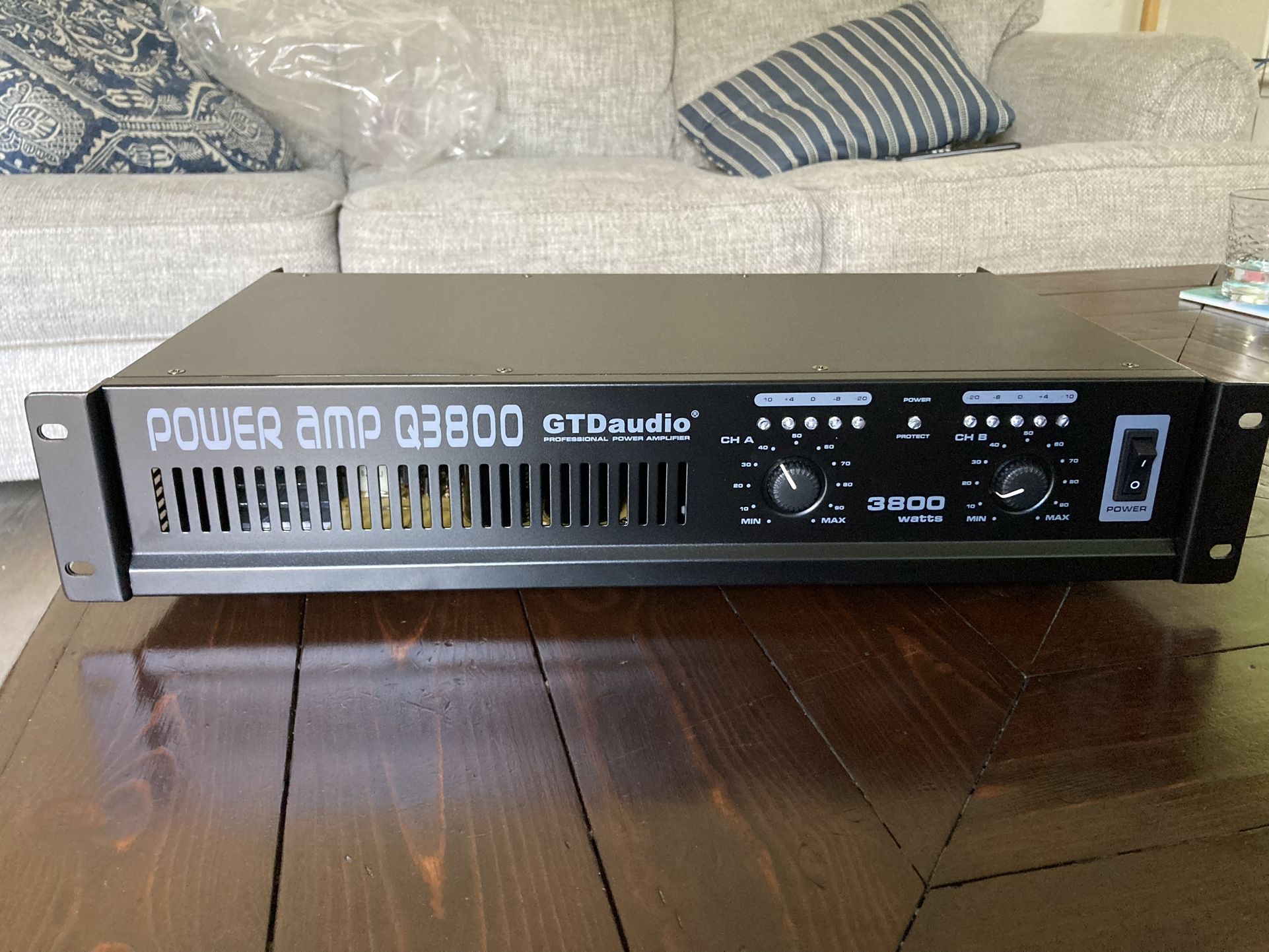GTDaudio Q3800 Professional Power Amplifier
