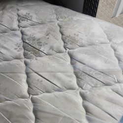 one mattress and one box spring 