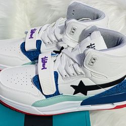 BAPE STA Sk8 Sta White/Blue/Red – Men’s Size [8.5] – Streetwear Sneaker – Limited Edition 