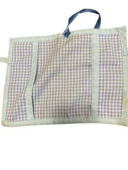 Blue And White Plaid Cloth Book Cover