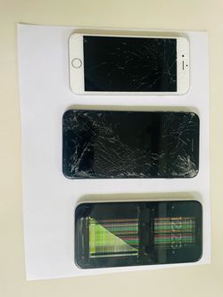 Lot of 3 Broken iPhones for Parts