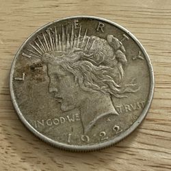 1921 And 1922 Silver Dollar Coin 