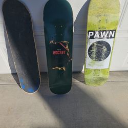 3 Expensvie Skate Boards   Regular Size 